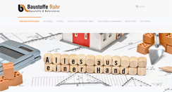 Desktop Screenshot of baustoffe-ruhr.de